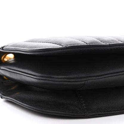 Chanel Calfskin Vertical Quilted Single Flap Black 9 of 12