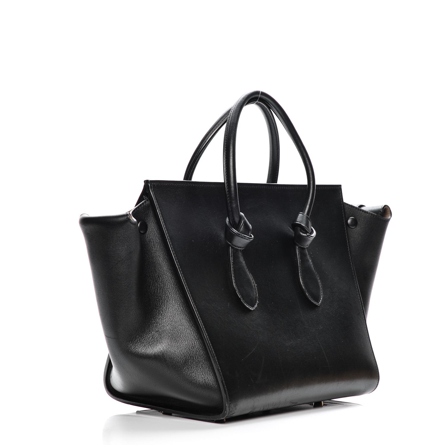 Celine Smooth Calfskin Small Tie Knot Tote Black 3 of 9