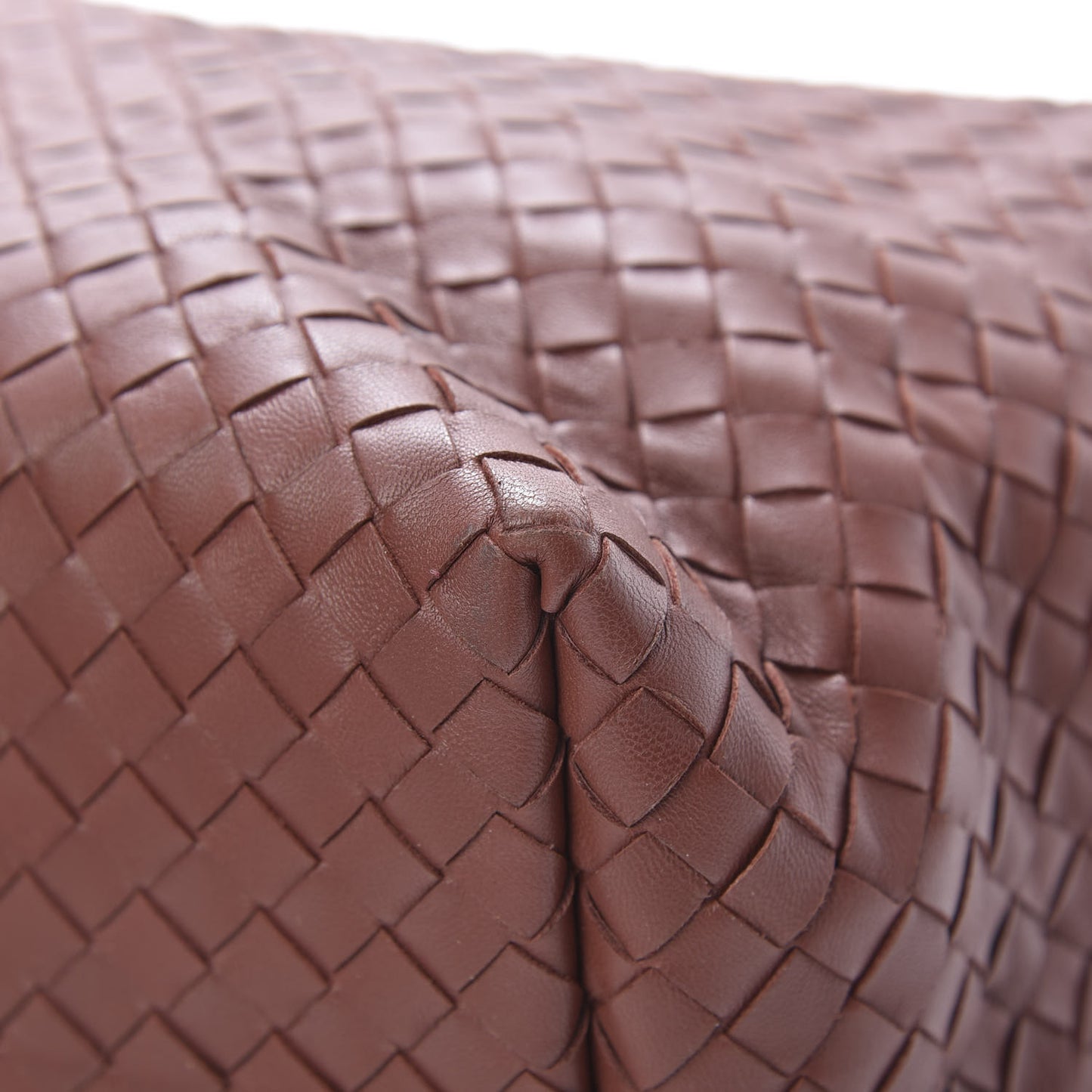 Nappa Intrecciato Medium Garda Bag Rust