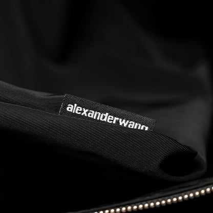 Alexander Wang Pebbled Calfskin Rhett Large Tote Black Silver Hardware 7 of 10