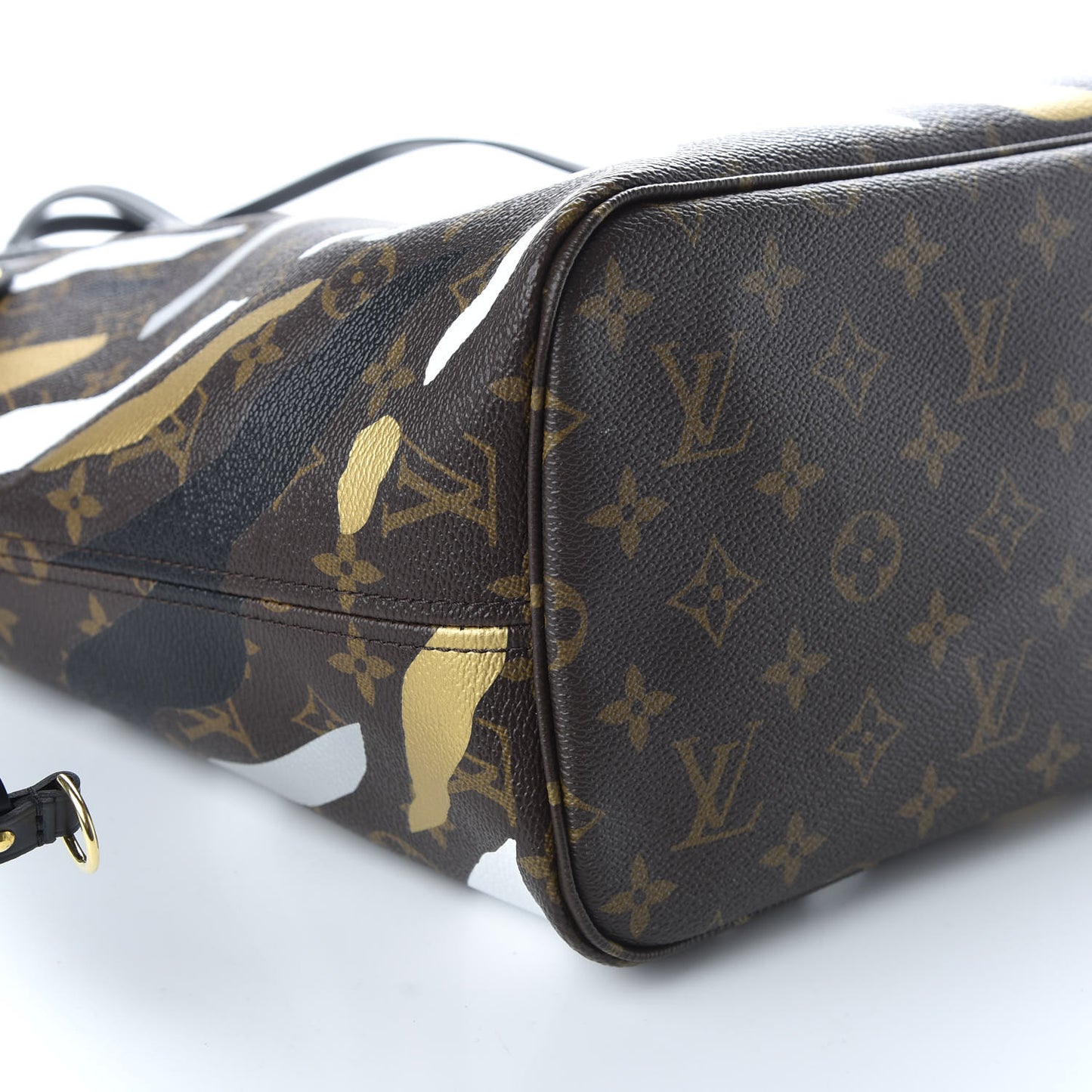 X LOL Monogram Neverfull MM Gold Silver