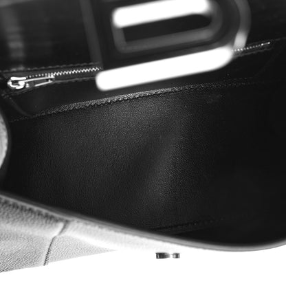 Balenciaga Grained Calfskin Small Hourglass Top Handle Bag Black 5 of 12