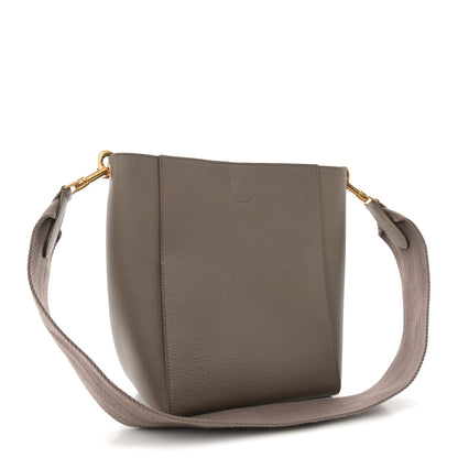 Celine Soft Grained Calfskin Small Sangle Bucket Bag Taupe 3 of 9