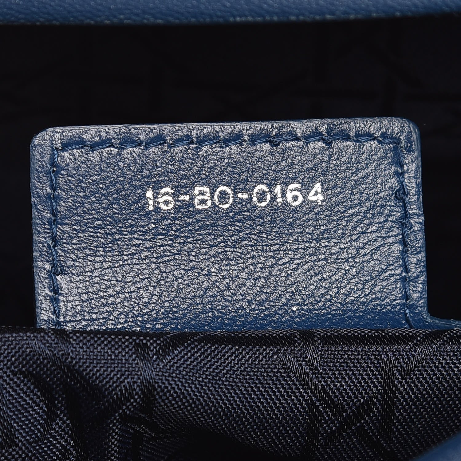 Christian Dior Lambskin Cannage Large Lady Dior Navy Blue 9 of 16