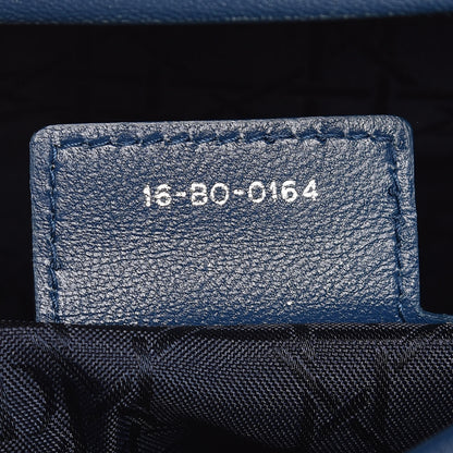 Christian Dior Lambskin Cannage Large Lady Dior Navy Blue 9 of 16
