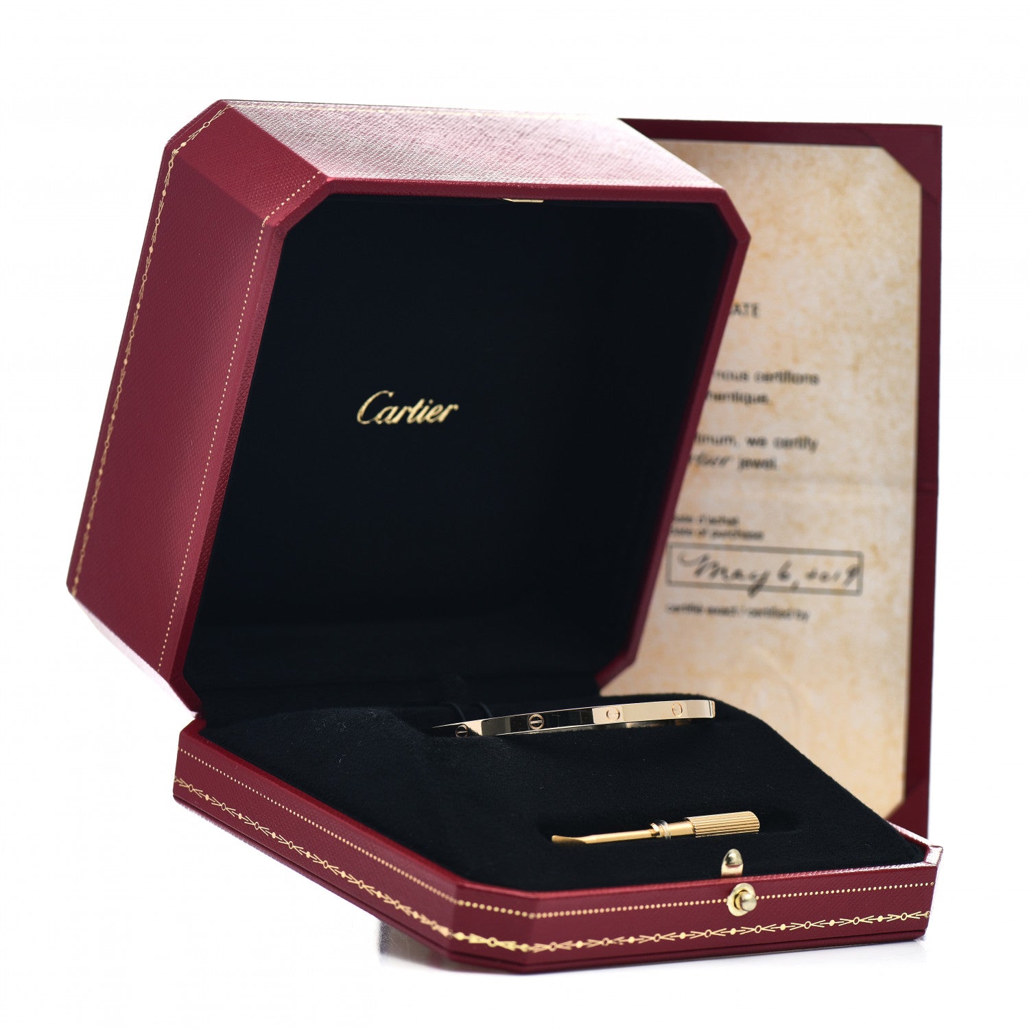 Cartier 18K Yellow Gold Small LOVE Bracelet 18 5 of 5