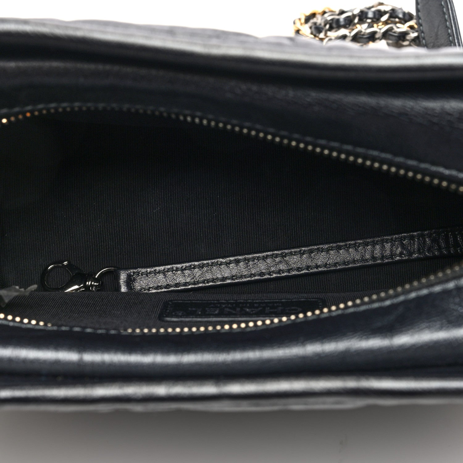 Chanel Aged Calfskin CC Quilted Small Gabrielle Hobo Black 5 of 10