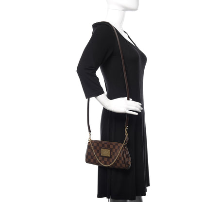Louis Vuitton Damier Ebene Eva Clutch 2 of 10