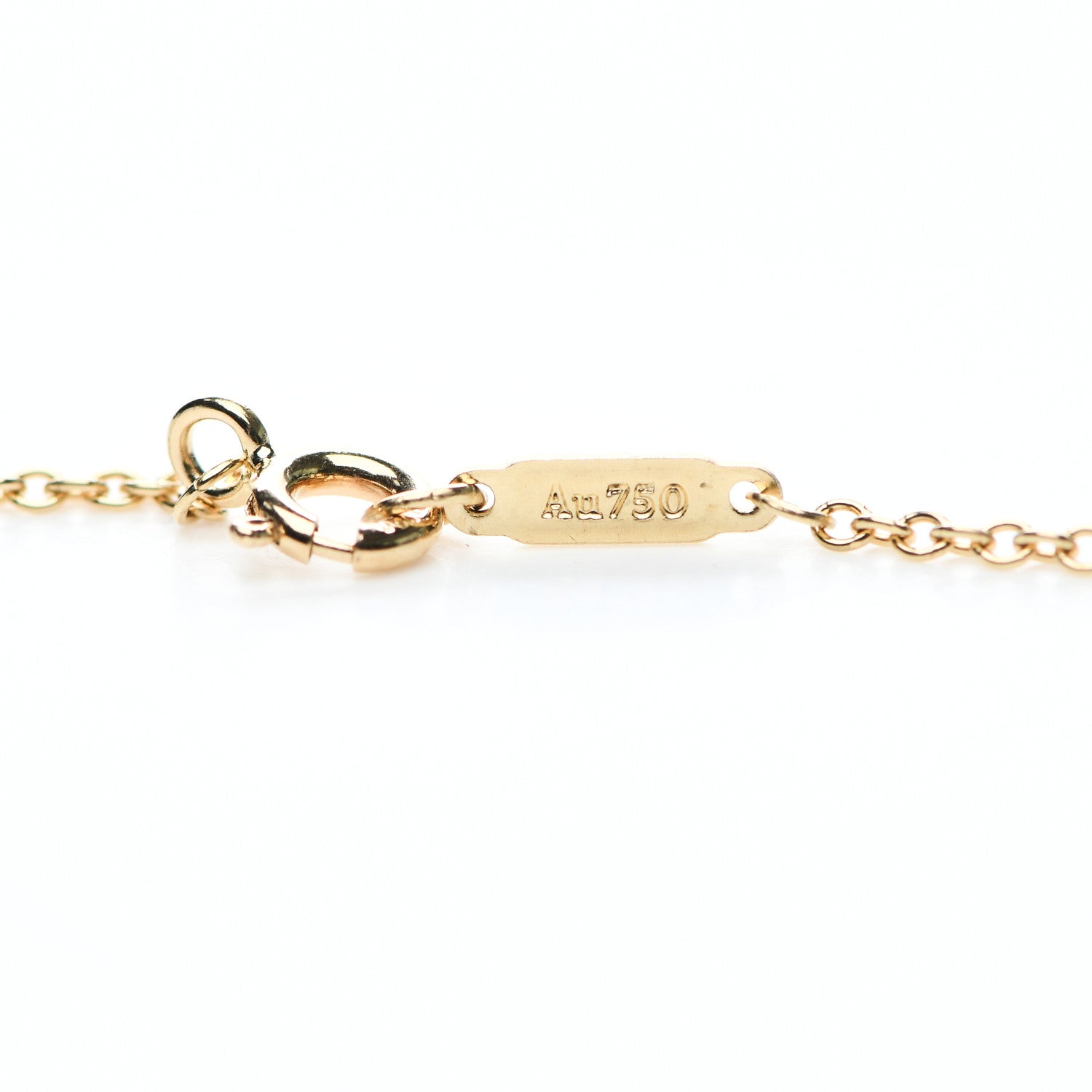 Tiffany 18K Yellow Gold Zodiac Aquarius Pendant Necklace 5 of 7
