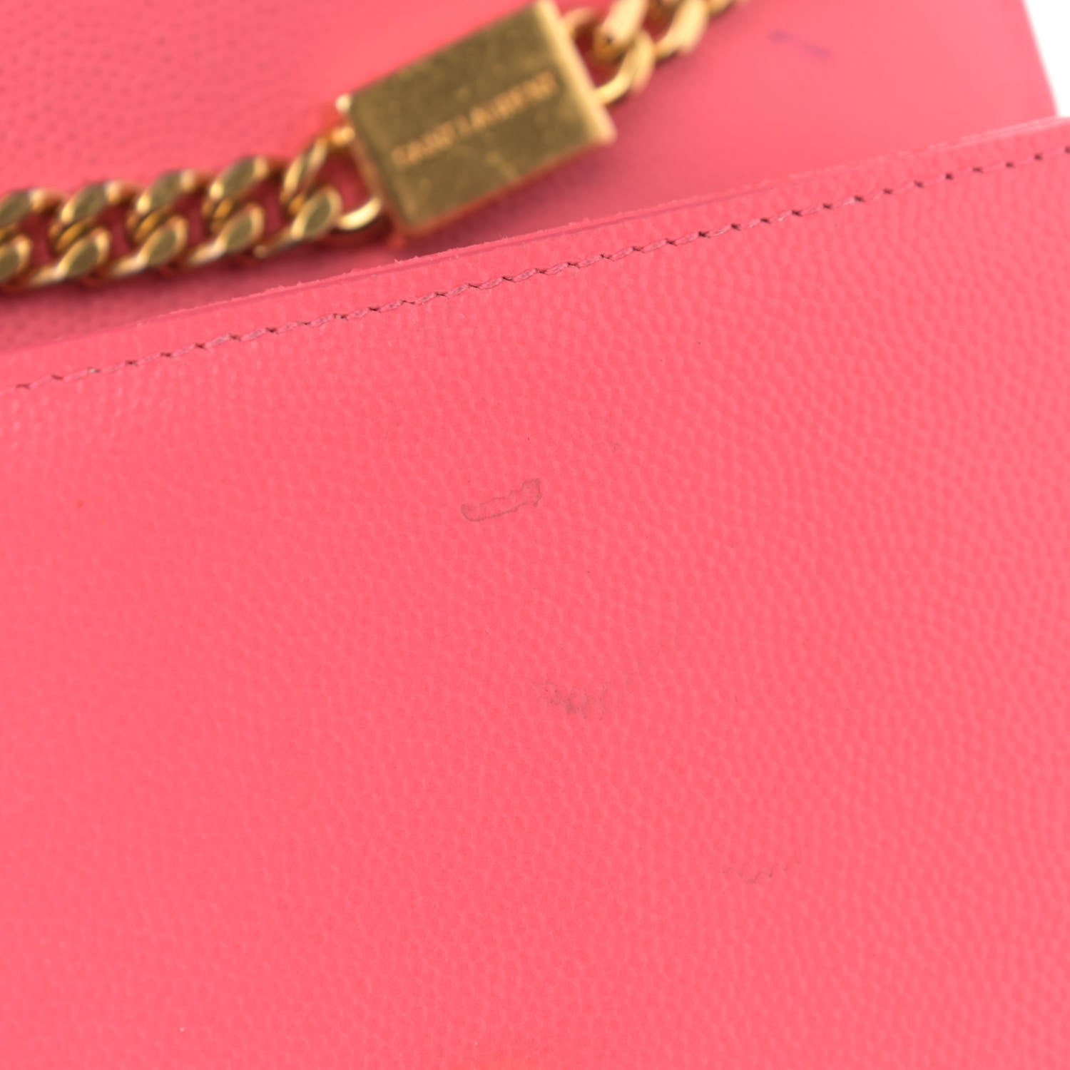 Saint Laurent Grain De Poudre Small Monogram Kate Satchel Rose Clair 17 of 17