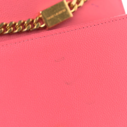 Saint Laurent Grain De Poudre Small Monogram Kate Satchel Rose Clair 17 of 17