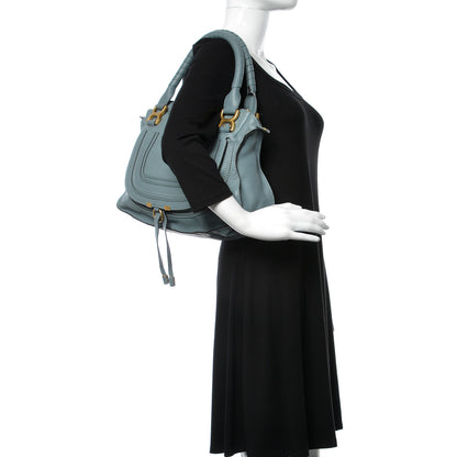 Chloe Calfskin Medium Marcie Satchel Cloudy Blue 3 of 14