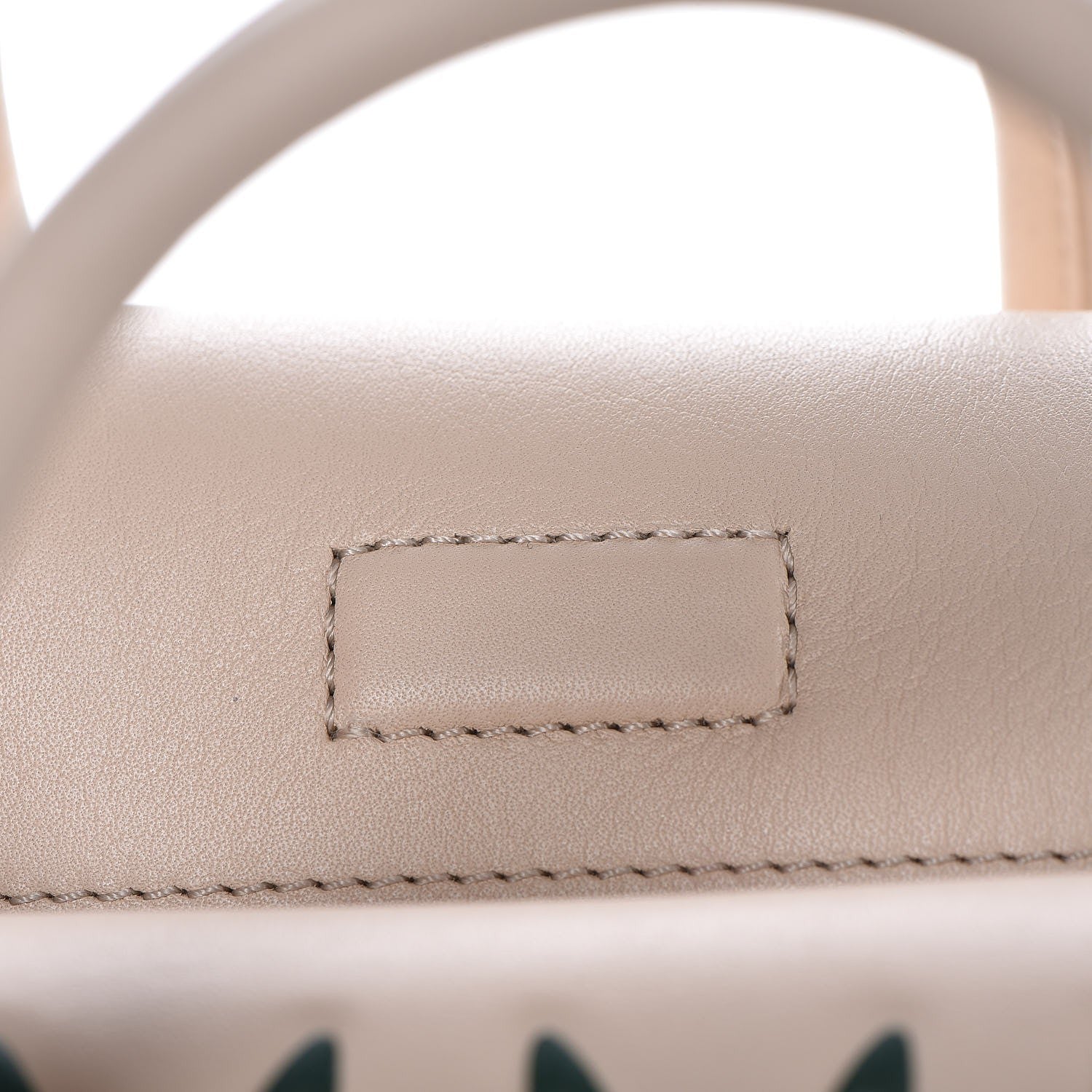 MCM Lambskin Star Eyed Bunny Mini Milla Tote Natural 9 of 27