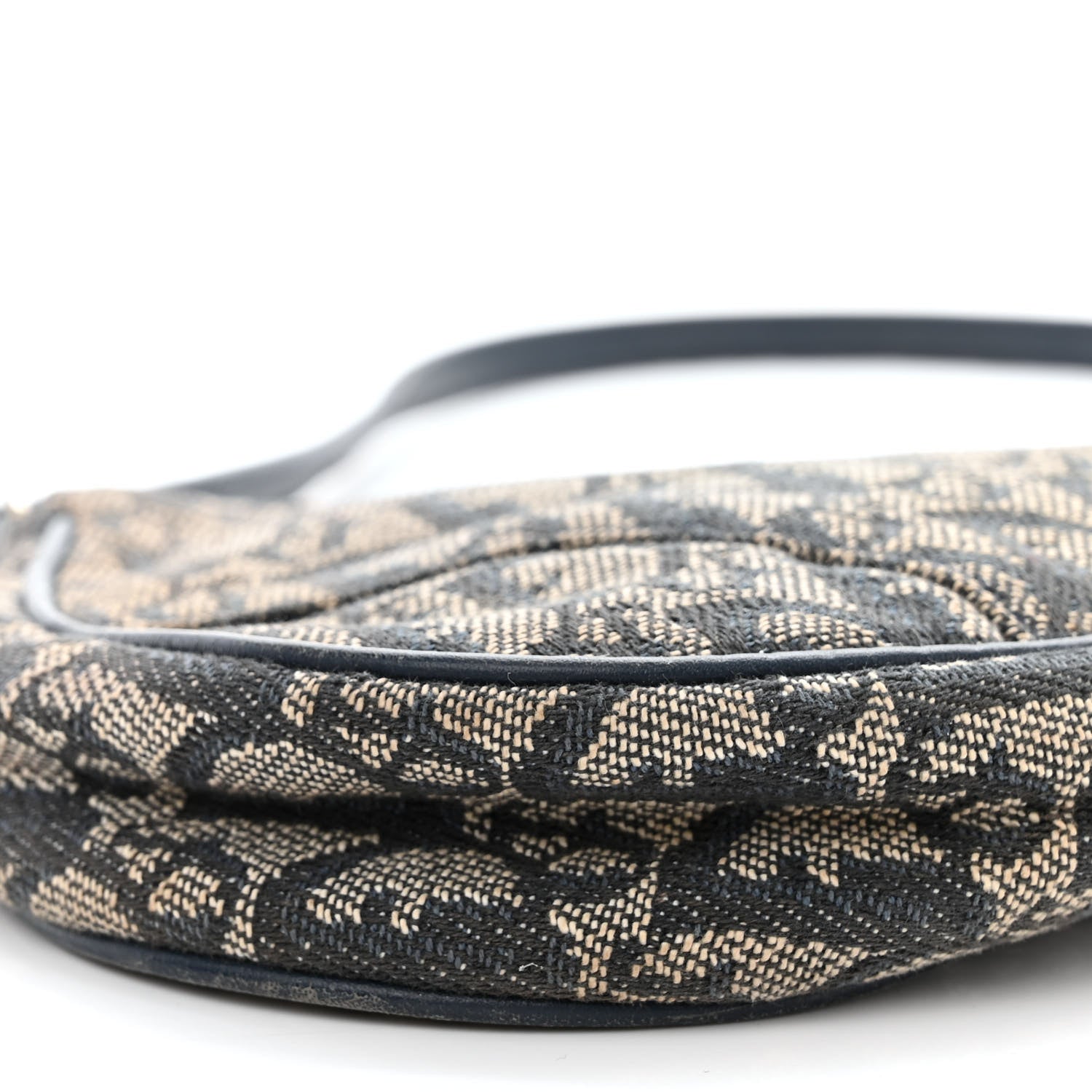 Christian Dior Monogram Mini Saddle Pochette Navy 10 of 13