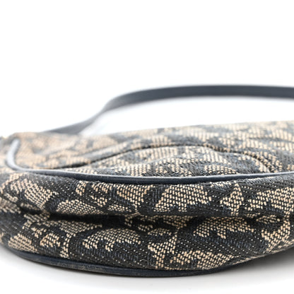 Christian Dior Monogram Mini Saddle Pochette Navy 10 of 13