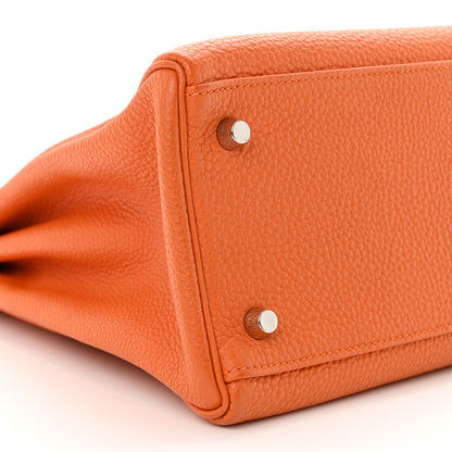 Hermes Togo Kelly Retourne 28 Orange 9 of 12