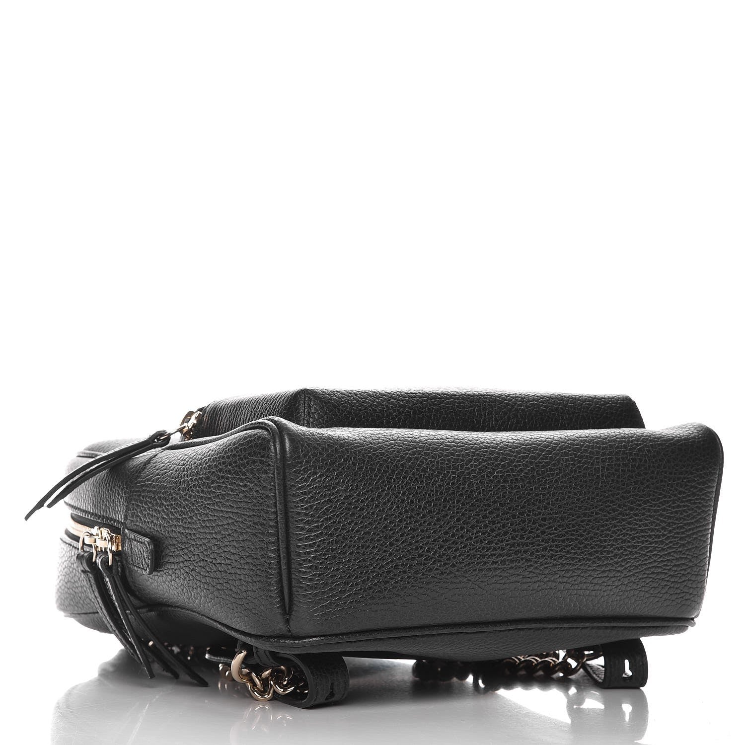 Gucci Pebbled Calfskin Soho Chain Backpack Black 4 of 7