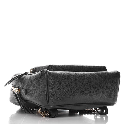Gucci Pebbled Calfskin Soho Chain Backpack Black 4 of 7