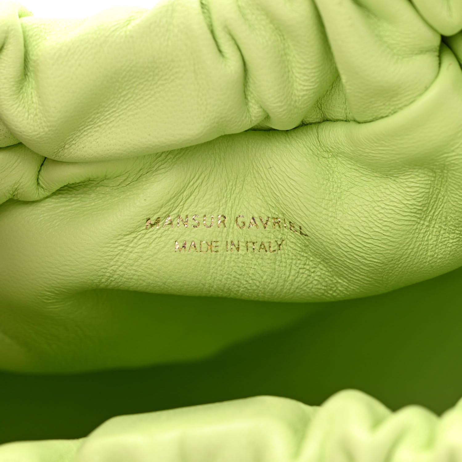 Mansur Gavriel Lambskin Mini Cloud Clutch Mint 6 of 10