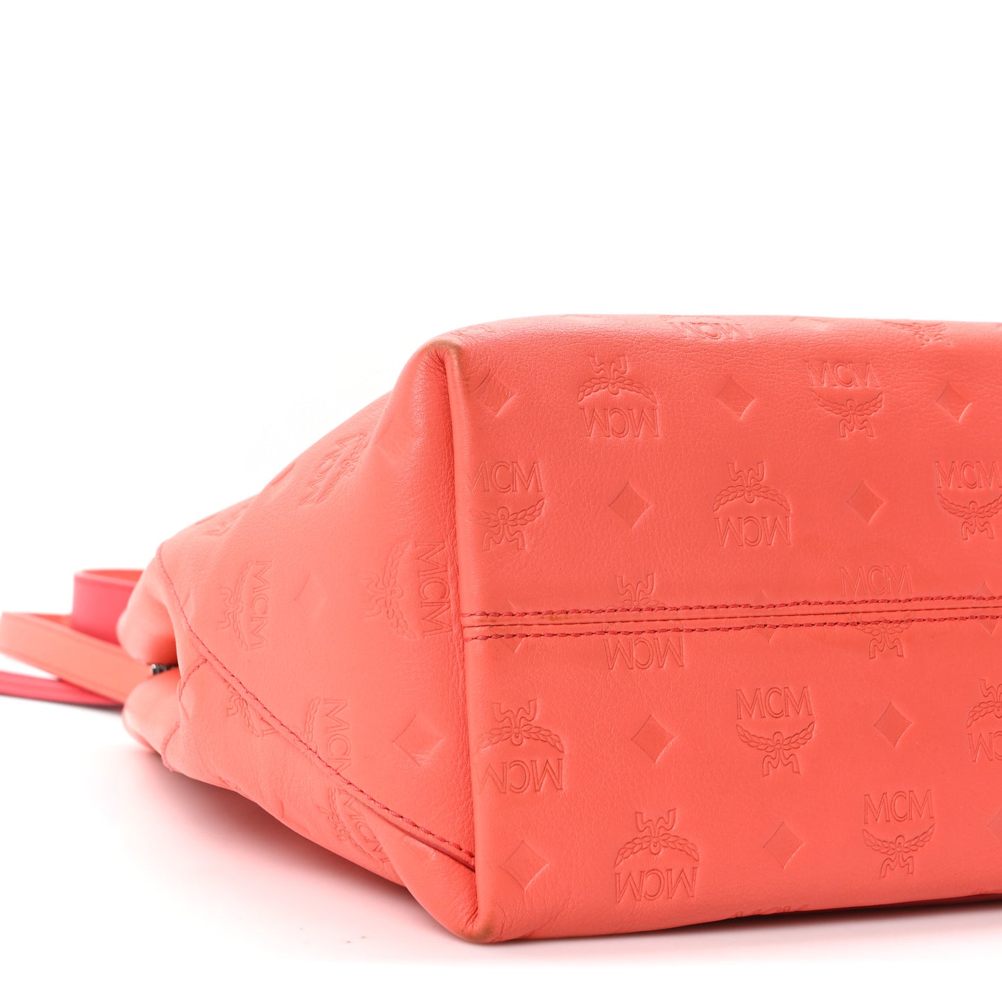 Calfskin Ottomar Monogram Medium Klara Hobo Hot Coral