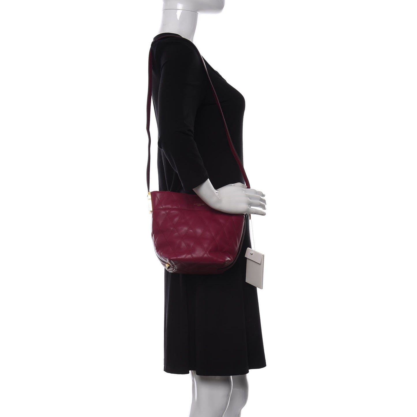 Lambskin Quilted Mini GV Bucket Bag Orchid Purple