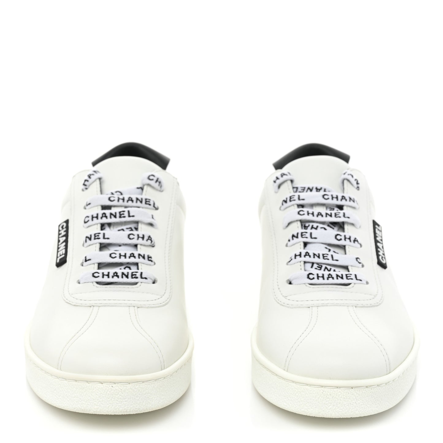 Calfskin CC Womens Sneakers 38 White
