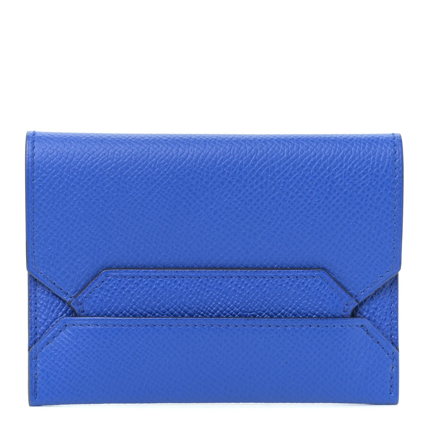 Hermes Epsom H-Postal Mini Card Holder Bleu Royal 1 of 8