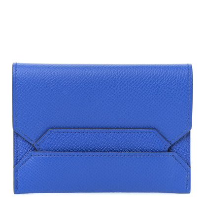 Hermes Epsom H-Postal Mini Card Holder Bleu Royal 1 of 8