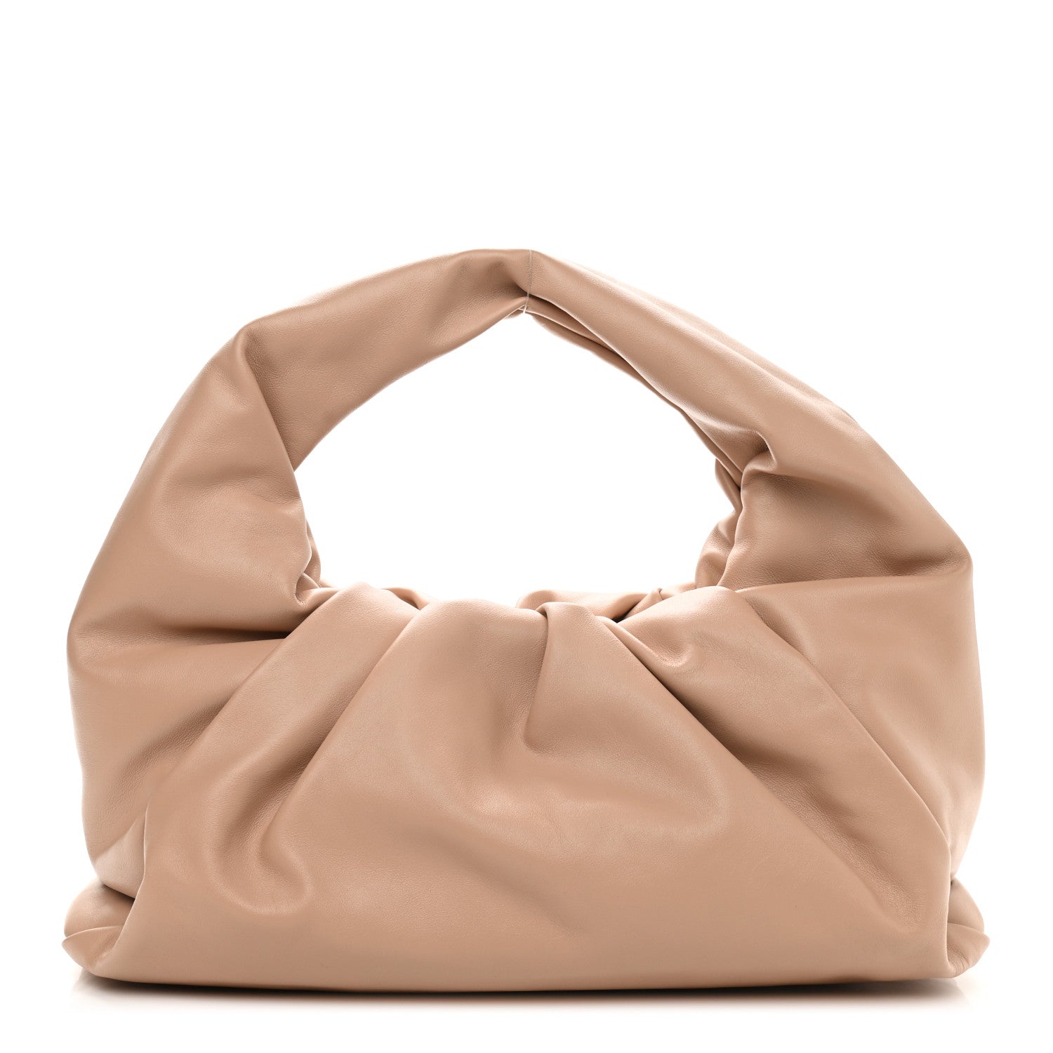 Bottega Veneta Smooth Butter Calfskin Small The Shoulder Pouch Almond 1 of 9