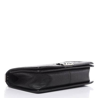 Chanel Perforated Lambskin Quilted New Medium Boy Flap Black 4 of 24