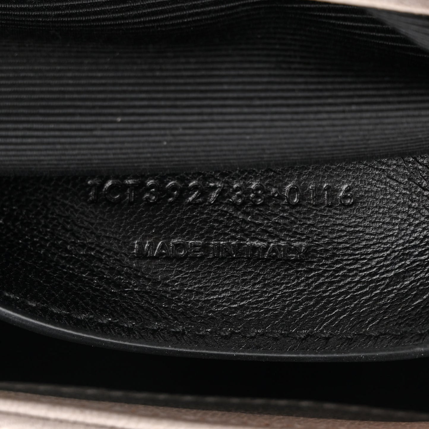 Sheepskin Matelasse Large Monogram College Satchel Light Grey