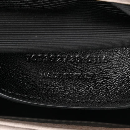 Saint Laurent Sheepskin Matelasse Large Monogram College Satchel Light Grey 7 of 13