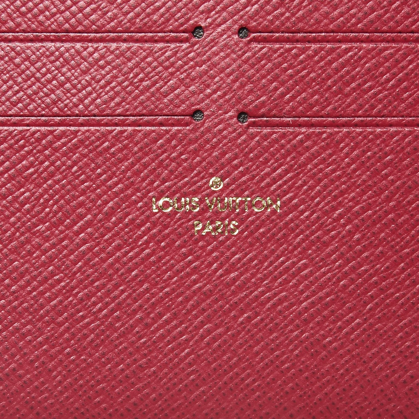 Calfskin Felicie Card Holder Insert Fuchsia