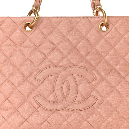 Chanel Caviar Quilted Grand Timeless Tote GTT Pink 17 of 17