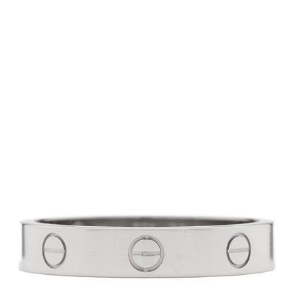 Cartier 18K White Gold 3.5mm LOVE Wedding Band Ring 58 8.5 1 of 4
