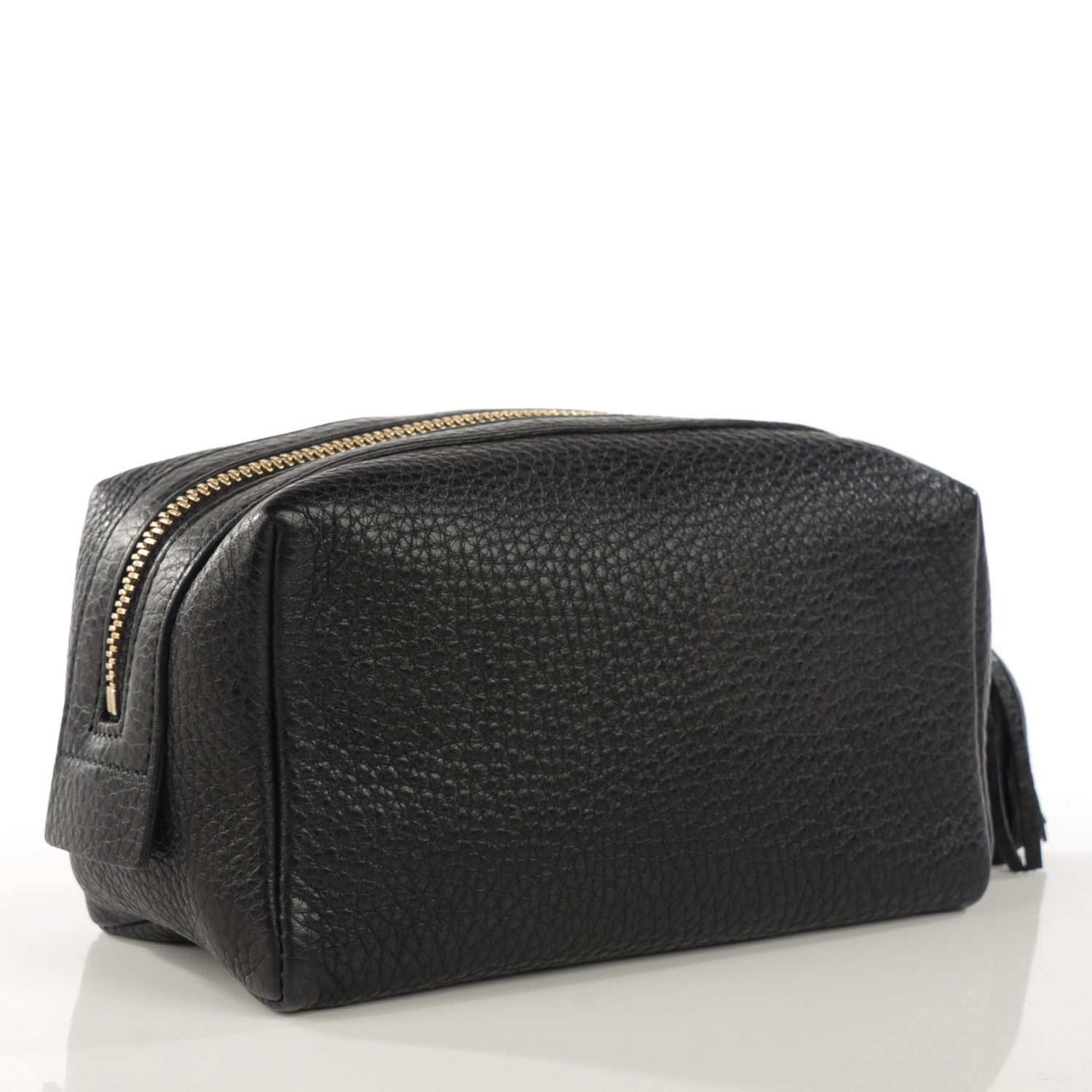 Gucci Pebbled Calfskin Soho Medium Cosmetic Case Black 3 of 7