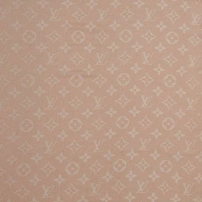 Louis Vuitton Silk Wool Monogram Shawl Nude 4 of 5