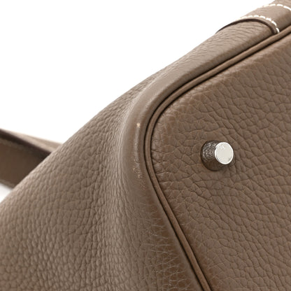 Hermes Taurillon Clemence Picotin Lock 22 MM Etoupe 11 of 13