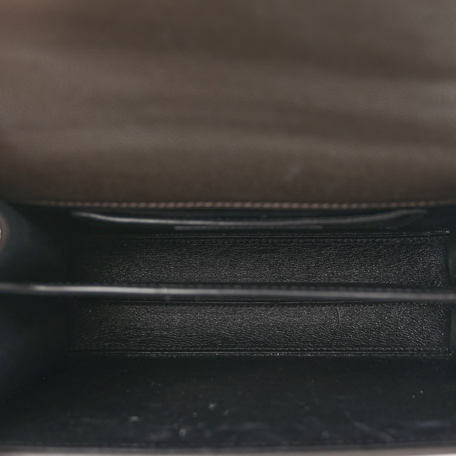 Saint Laurent Grain de Poudre Mini Classic Monogram Cassandra Top Handle Dark Smog 4 of 8