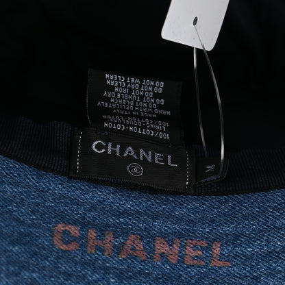Chanel Denim Mood Cloche Bucket Hat M Blue 8 of 8