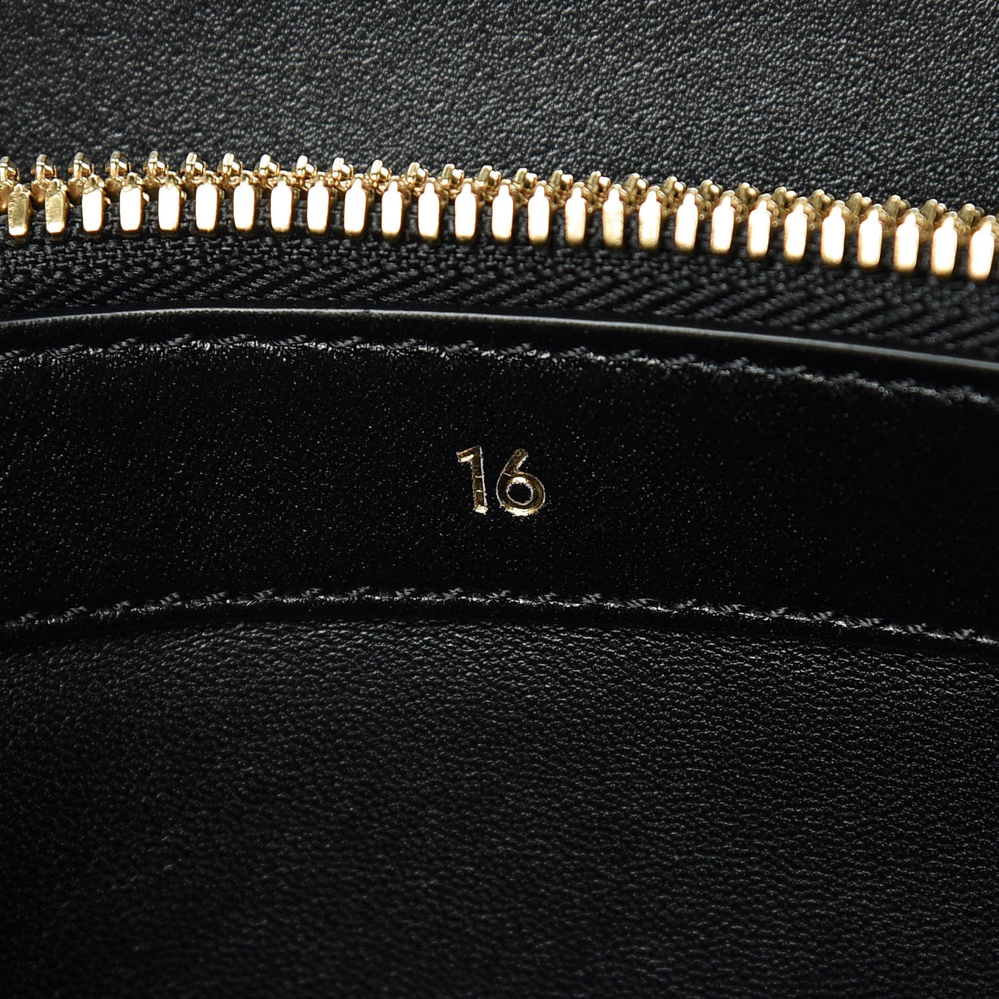 Satinated Calfskin Medium 16 Top Handle Bag Black