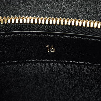 Celine Satinated Calfskin Medium 16 Top Handle Bag Black 8 of 14