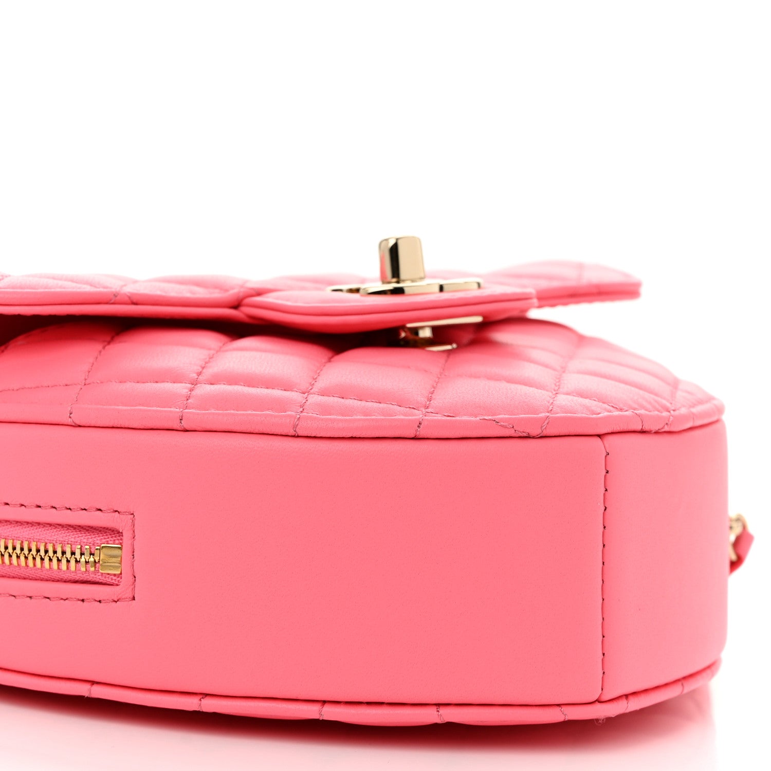 Chanel Lambskin Quilted CC In Love Heart Bag Pink 9 of 11