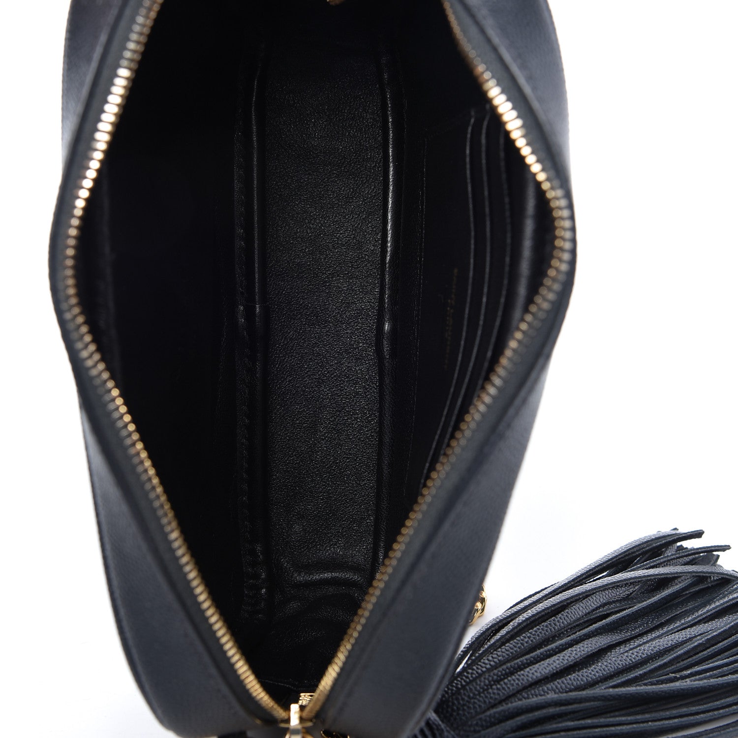 Saint Laurent Grain De Poudre Matelasse Monogram Mini Lou Camera Bag Dark Smog 5 of 9