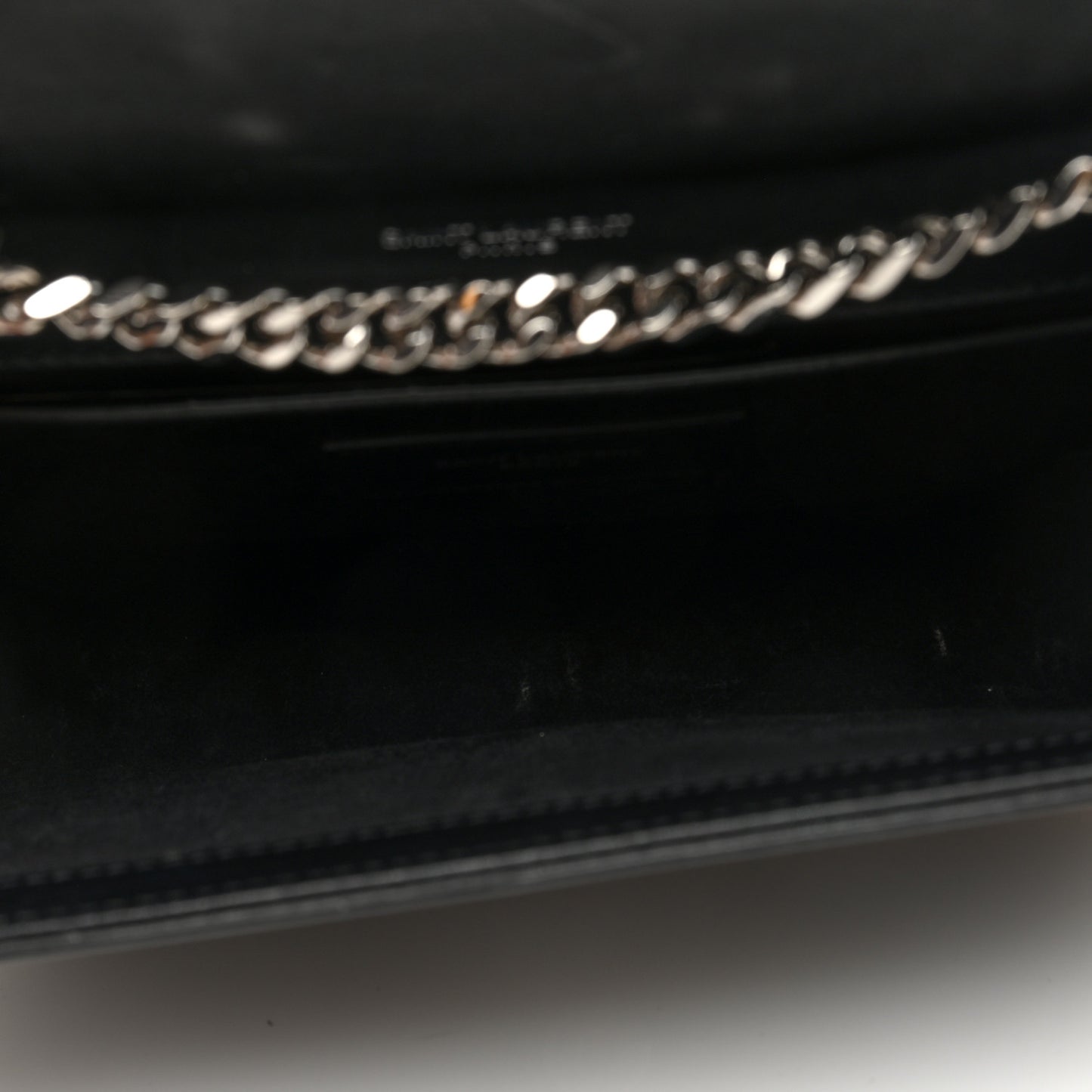 Smooth Calfskin Small Classic Monogram Kate Tassel Satchel Black
