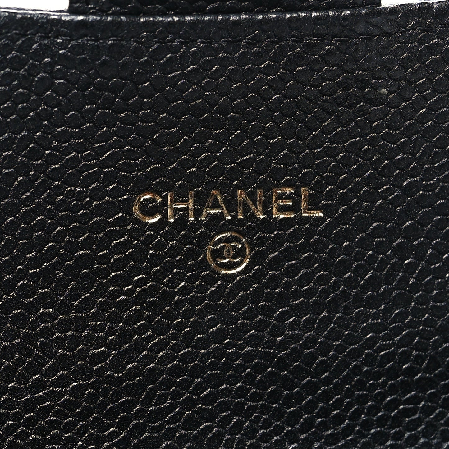 Caviar Quilted Small Flap Wallet Black