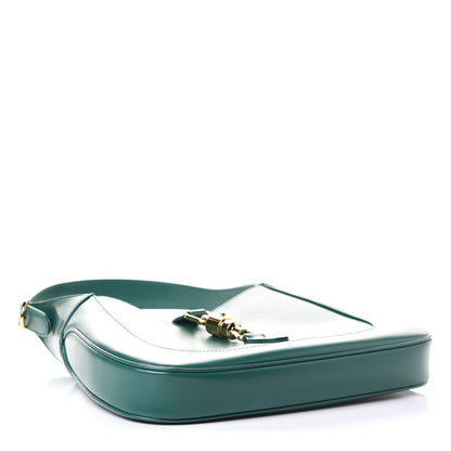 Gucci Boarded Dyana Lux Calfskin Small Jackie 1961 Hobo Emerald 3 of 11