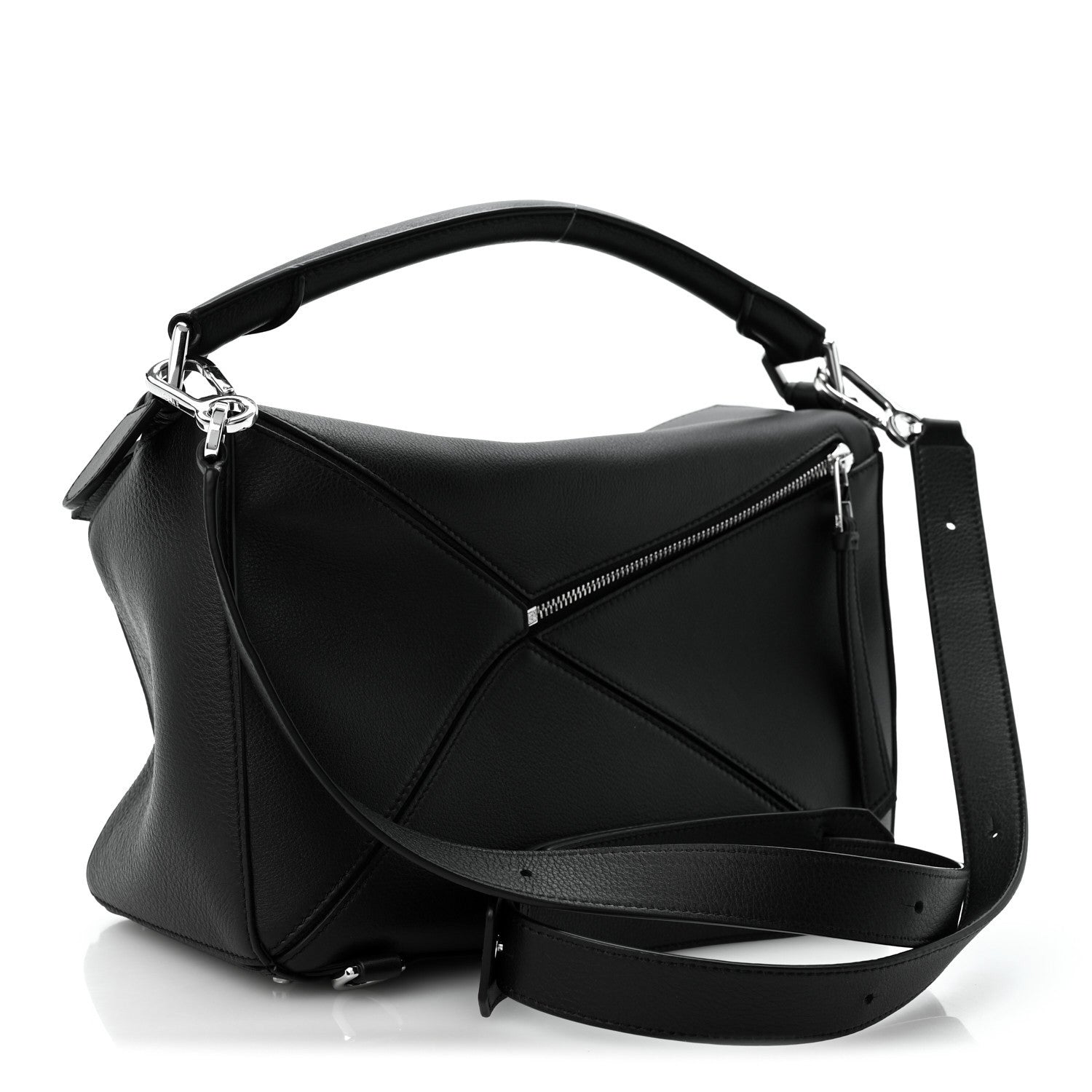 Loewe Calfskin Medium Puzzle Bag Black 3 of 12