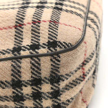 Burberry Wool House Check Shoulder Bag Beige 6 of 11