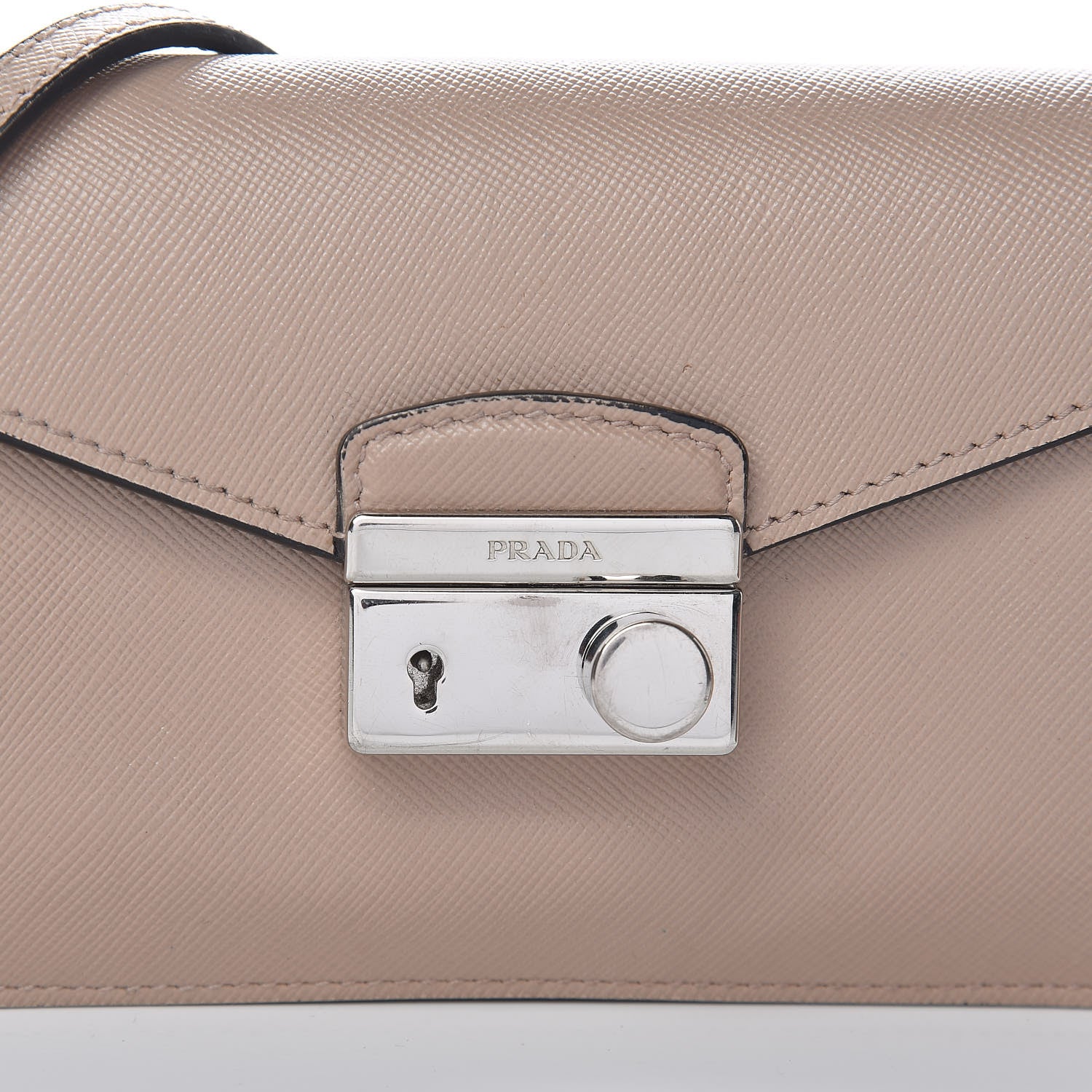 Prada Saffiano Lux Sound Shoulder Bag Cipria 9 of 15